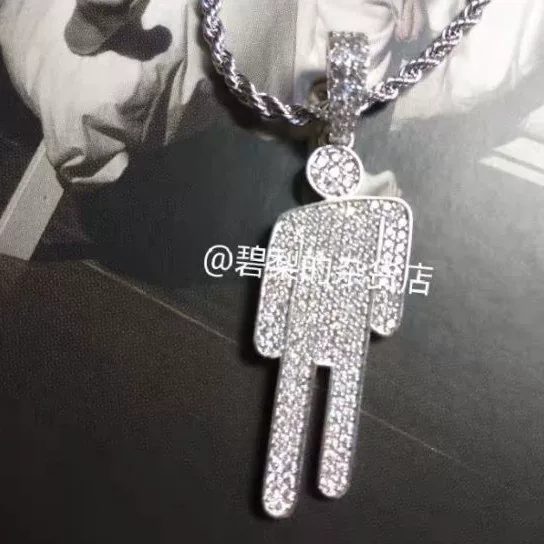 Billie Eilish Bili Avery Blohsh ожерелье женское прилив сеть красный такой же как Bili villain inspi