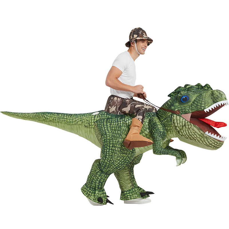 Halloween Funny Costumes for Adults, Dinosaur Riding Pants, Toy Tyrannosaurus Rex, Small Dinosaur Inflatable Clothes for Children