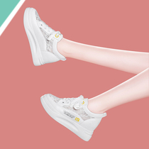 Thick bottom womens shoes Inner heightening Summer 100 lap 2021 New breathable mesh surface Slim Pine Pastry Women Sports Casual Shoes