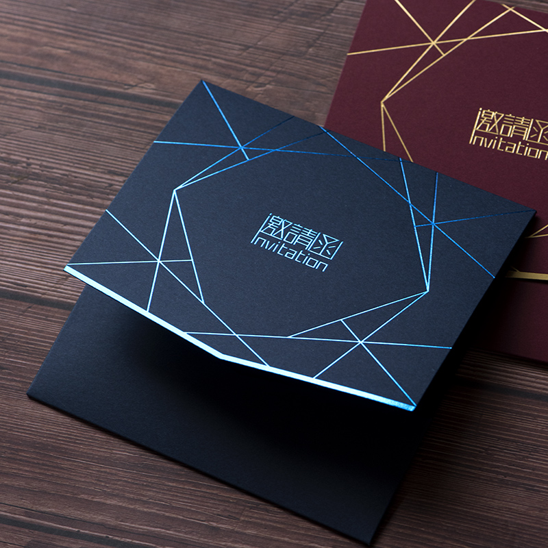 Invitation Letter Please post please Cambodia Card Customized Business China Wind Sense Business Opening Event Conference Creative upscale