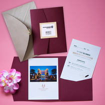 Invitation Letter Customized Business Company Children Invitation Chinese Style High-end Envelope Invitation Ten-Year-Old Card Event Meeting