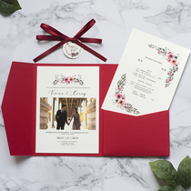 Niche invitation ins Wind invitation wedding creative 2021 wedding invitation simple wedding ceremony