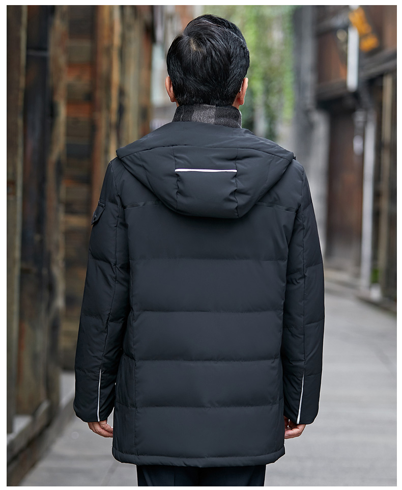 Áo nhung nam Bắc cực mới trung niên áo bông nam cha chất liệu cotton dày trùm đầu áo khoác cotton cha mùa đông - Trang phục Couple áo đôi nam nữ