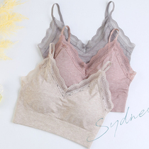 Cool Womens Underwear Beauty Back Bra Integrated Vest No Steel Ring Girl Fixed Cups Anti-Walk Light Summer Shorts Harnesses