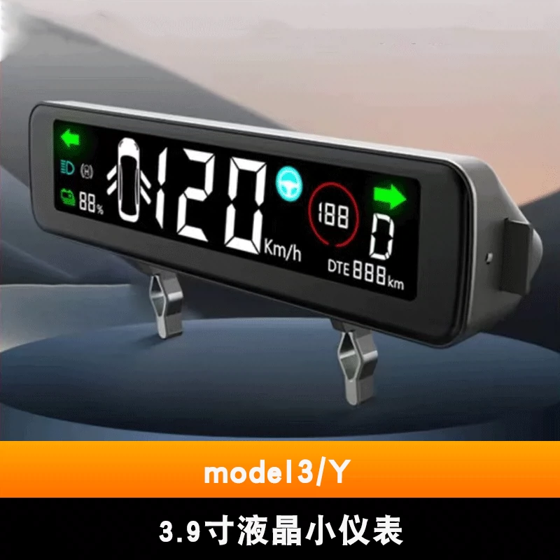 Thích hợp cho bảng điều khiển thông minh Tesla Model Y/3 Màn hình hiển thị đầu LCD 9.0 inch phụ kiện sửa đổi Edamame Y đồng hồ taplo ô tô 