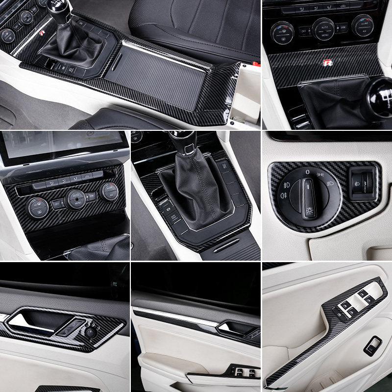 Dedicated to 15-19 models of Volkswagen Lamando interior modification kit Lamando bright strip trim decorative bright strip