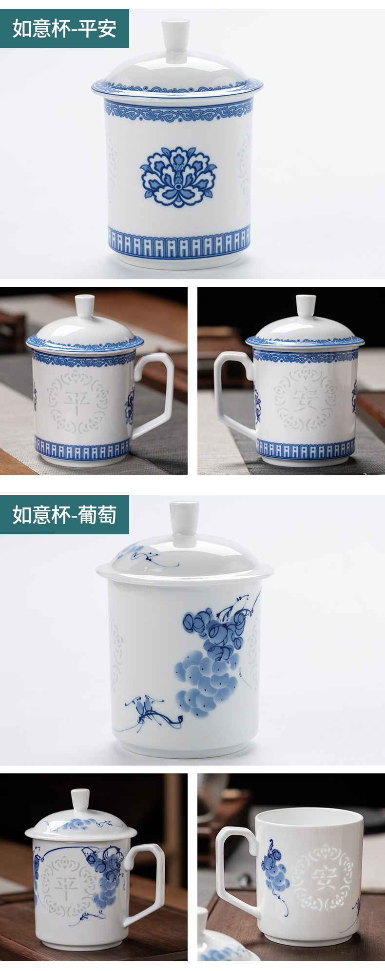Red ceramic glair RuYiBei office personal make tea cups with cover glass home fashion simple glass