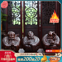 Looking for ancient ebony wood carving Fu Lu Shou ornaments wooden carving crafts home accessories birthday birthday gifts