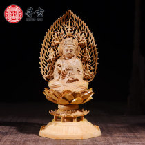 Looking for ancient boxwood Guanyin Bodhisattva Buddha statue ornaments home living room decoration solid wood carving for Buddha crafts