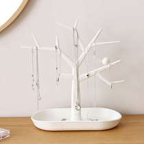 Desktop creative jewelry rack ornaments branch pylons Necklace jewelry Makeup table shelf Hanging earrings ring shelf