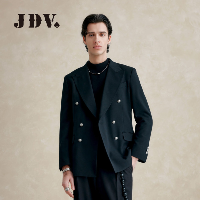 [Same Style as Jackson Wang] Jdv Blazer Suit Autumn Wool Formal Suit Jacket for Men Wmm5102