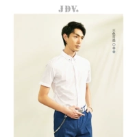 JDV Мужская Xiaxin Pin Bind Men's Business Zhuangda Slim and Commuters 绦湔 Австралийская рубашка