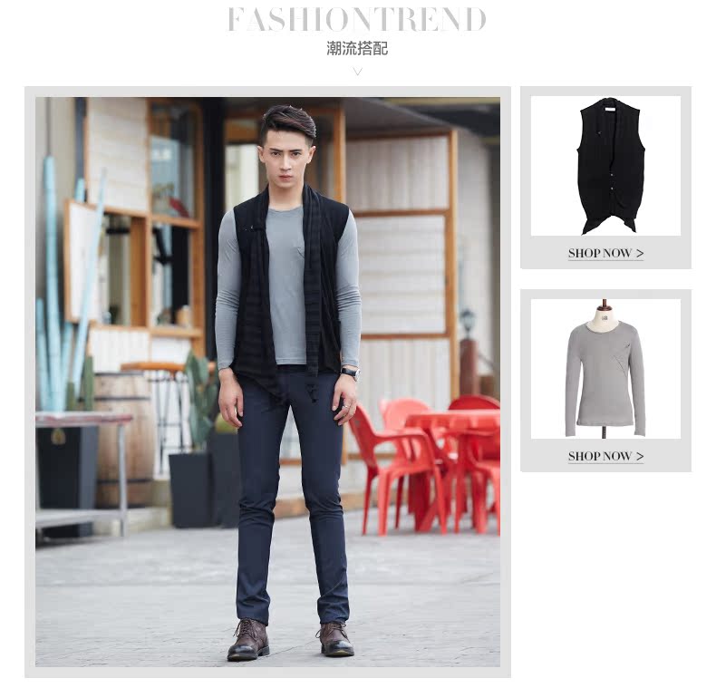 Débardeur homme Woolen gilet J.D.V pour automne - Ref 1584550 Image 23