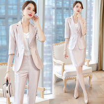 Women dress suit professional suit suit suit suit female 2021 new host suit female beauty salon overalls