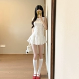 Белая кукла, летнее платье без рукавов, милая мини-юбка, кукольный воротник, новая коллекция, подходит для подростков