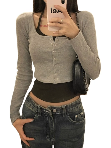 Осенний цветной лонгслив, комплект, дизайнерская приятная телу футболка