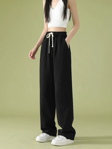 Японские большие летние зеленые цветные штаны для отдыха, стиль, высокая талия