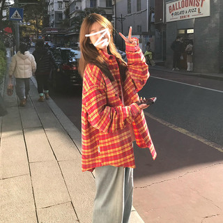 French-Style Red Plaid Sun-Protective Shirt for Women, 2026 New Model, High-End American Niche Shirt Jacket for Summer