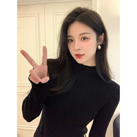 [Черный] [Модный и модный / маленькая рубашка / уникальный и красивый / маленький топ / уникальный / очень красивый / уменьшающий возраст / модный и красивый в этом году / небольшой аромат / крутой и элитный]