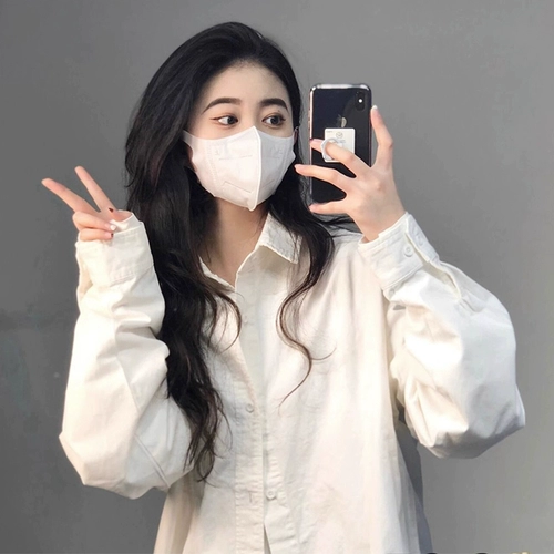 Весенняя рубашка, осенний лонгслив, воротник поло, защита от солнца