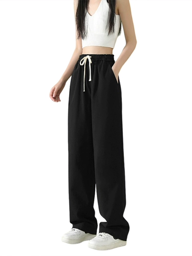 Японские большие летние зеленые цветные штаны для отдыха, стиль, высокая талия