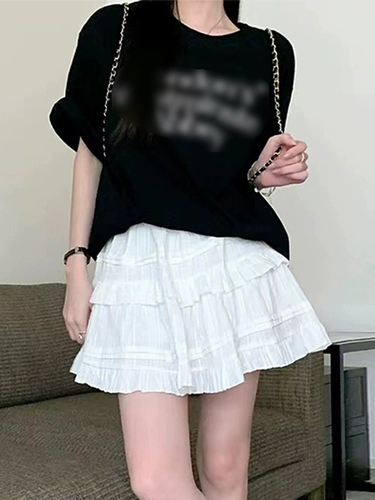 Белая летняя осенняя юбка, мини-юбка, подходит для подростков, юбка-пачка