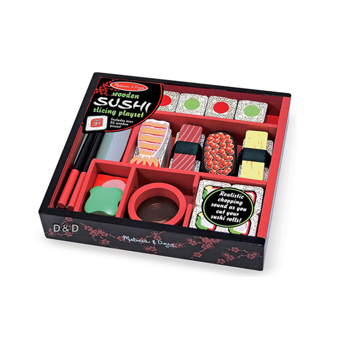 Japanese Sushi Group Toys Wooden Simulation Food Children Playing House Wine Kitchen Cooking Toys Chichele Set - Taobao