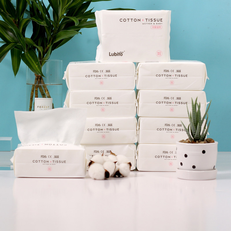 Lebido baby cotton soft towel baby dry and wet dual-use towel newborn hand fart special non-wet towel 10 packs