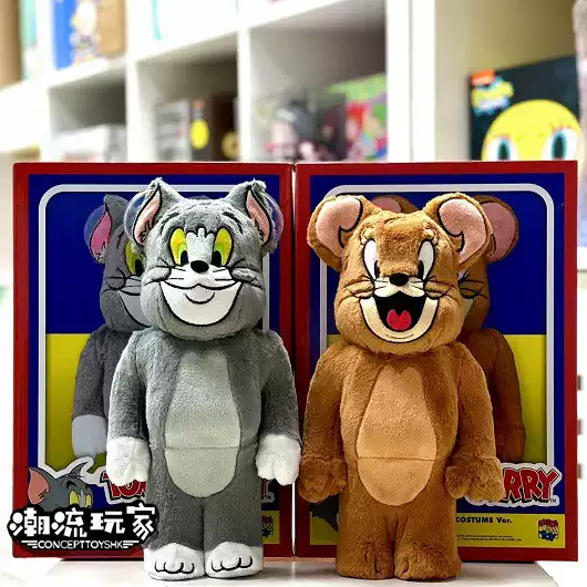 现货Bearbrick 400% TOM JERRY COSTUME 猫和老鼠服装款一对-淘宝Taobao