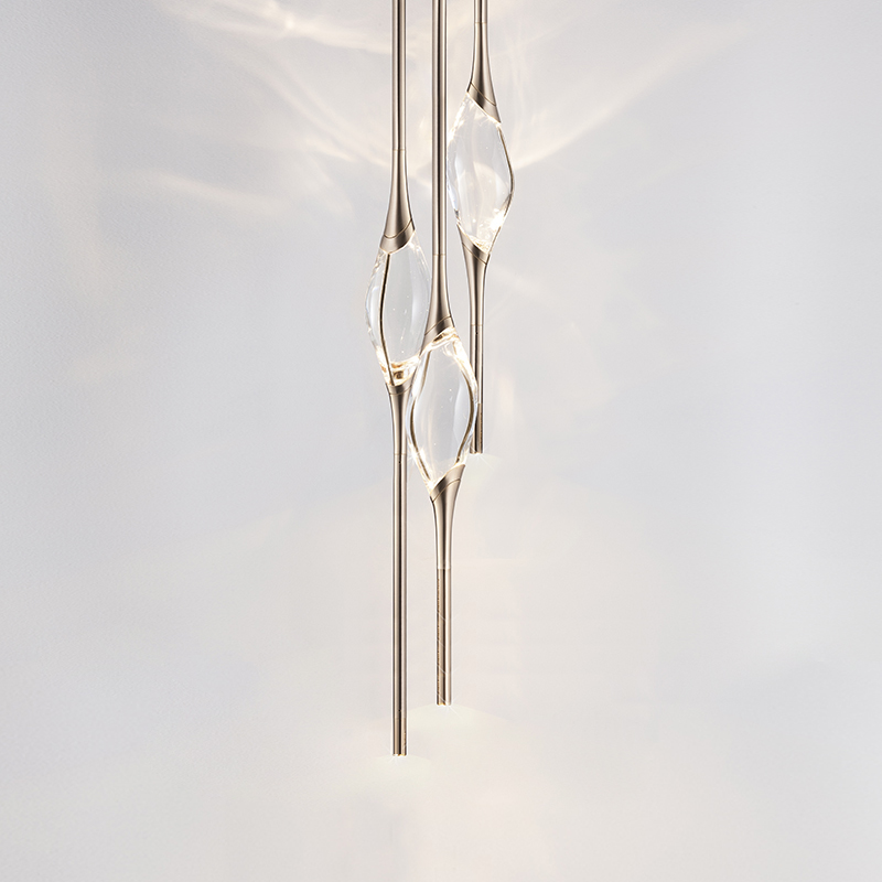 Nordic Creative All-copper Diamond Pendant Lamp Postmodern Bedroom Bedside Headlights Designer Prototype Room Dining Room Dining Room Bar