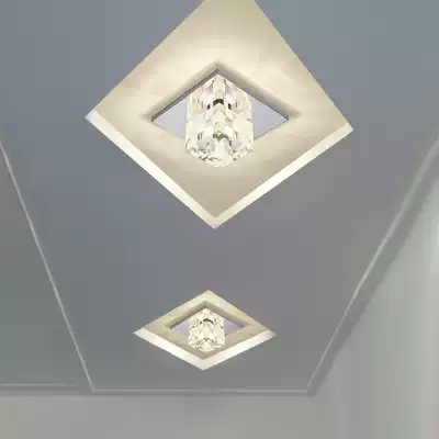 Aisle light Corridor light Entrance light Nordic balcony home light Ceiling crystal spotlight Modern simple downlight