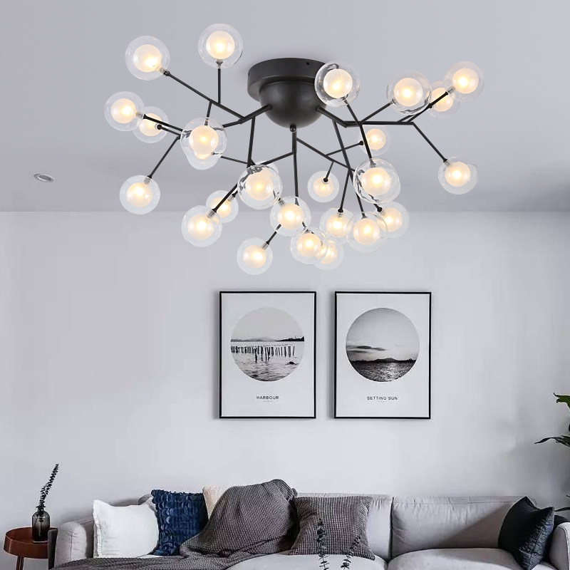 North Sleeper Firefly Creative Suction Dome Light Bubble Ball Living Room Light 2019 New Cozy Romantic Master Bedroom Lamps