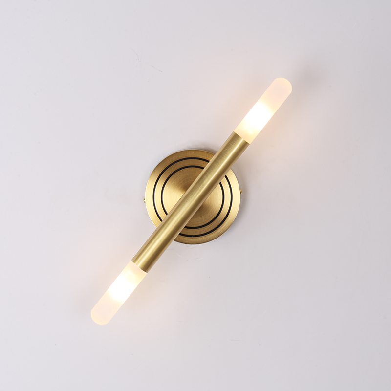 Total Copper Wall Lamp Nordic Brief Bed Headlights Bedroom Cozy Creative Living Room Light LED Dining Room Hallway Stairs Lamps