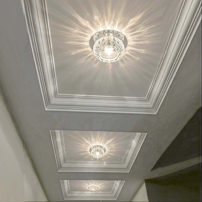 Entrance hall light entrance light porch light corridor creative crystal ceiling spotlight led downlight aisle light aisle light