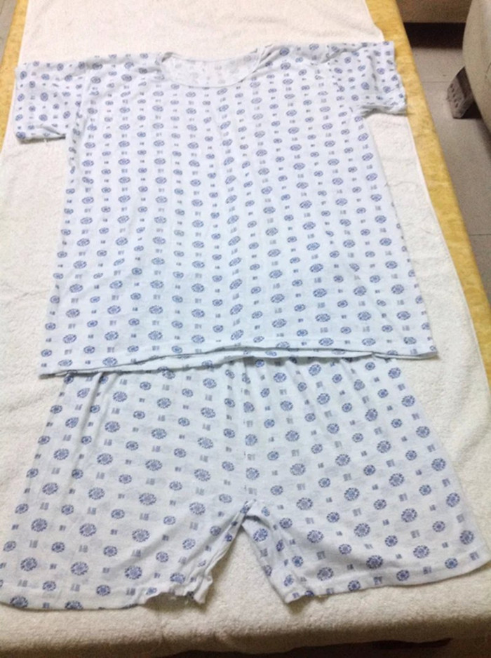 Disposable bathing suit sauna suit cotton sweat steaming suit yukata shiatsu massage suit thin unisex pajamas pure cotton