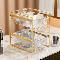 High face value cup rack table top placed cup shelf light lavish and windy style kitchen glass water cup water bar water bar