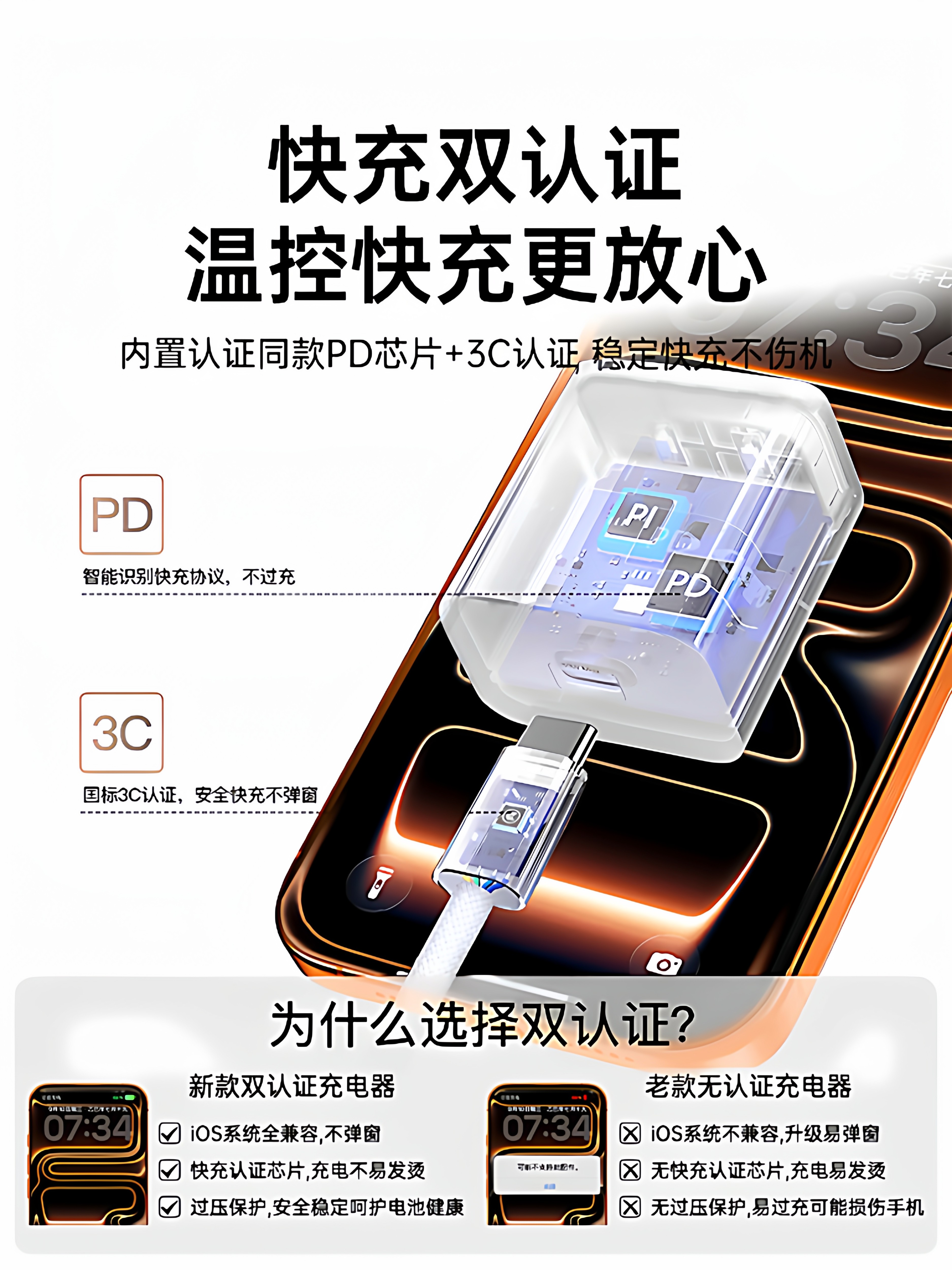 [3C Certified]45W First Guard Official Charger Compatible with Apple 17/16, iPhone 15 Pro Max, Fast Charging Type-C for iPhone 14, 40W Data Cable, 30W Original for iPhone 13, iPad