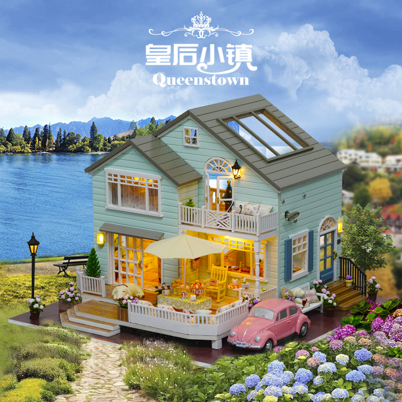 Music box music box diy handmade assembling creative birthday small gift sky city to send girls girl friends