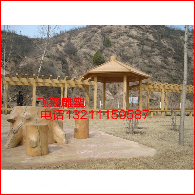 Cement Imitation Wood Climbing Rattan Rack Embalming Wood Grape Rack Balcony balcony Balcony Terrace Greenhouse house Creativity Gate