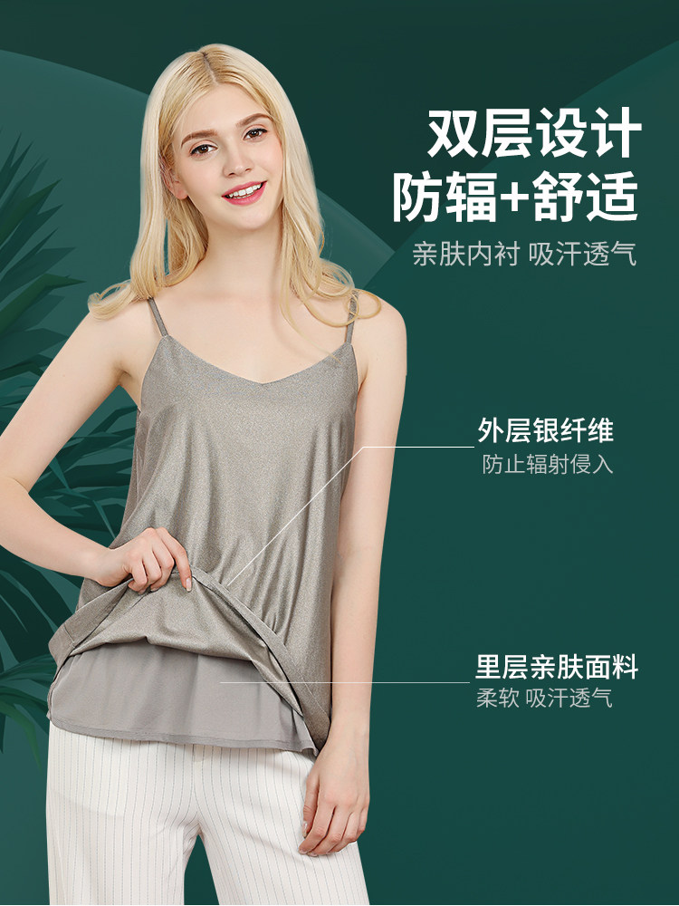 Radiation Protection Clothing for Pregnant Women, Suitable for Work, Genuine Product, Can Be Worn under Clothes, Shielding Cloth Bellyband, Electromagnetic Invisible Vest, Protective Clothing