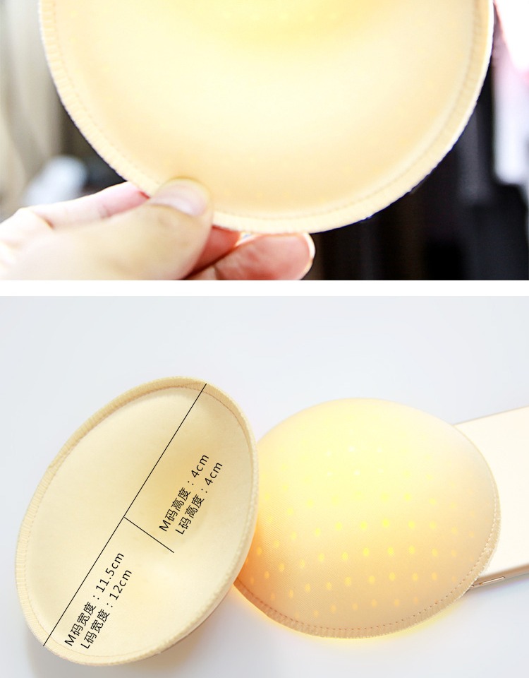 Pad ngực dày 2,5cm Đồ bơi đồ ngủ yoga bra pad trên thoáng khí ngực cup cup cup miếng đệm ngực chèn miếng mút ngực bền đẹp