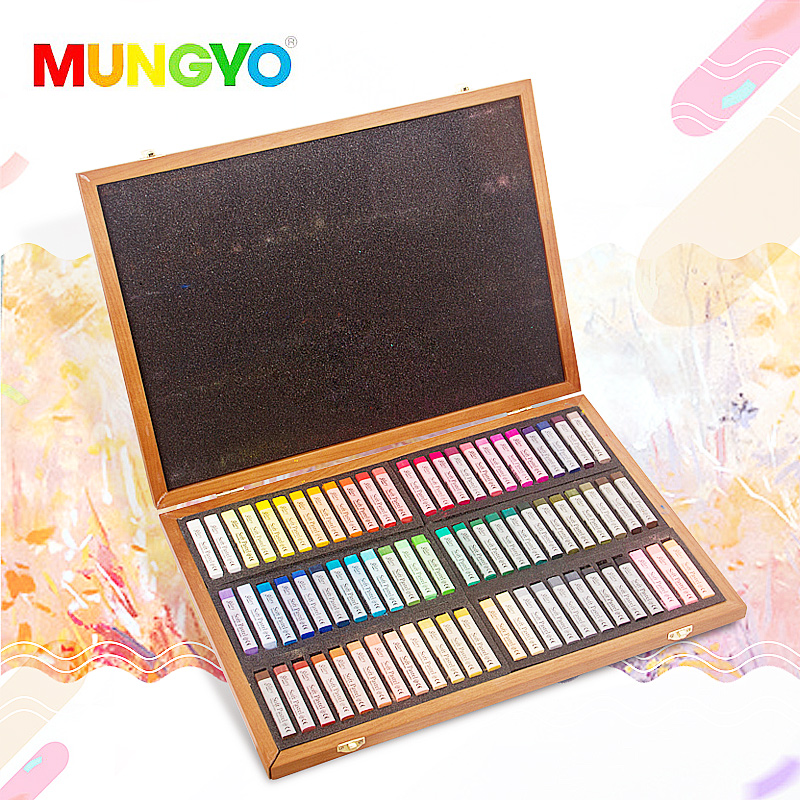 Korea allies color chalk 72 color wood box color chalk paint color painted pink hand-painted painting professional drawing professional drawing suit beginners pink baseball paintbrush black board newspapers fine art supplies tools