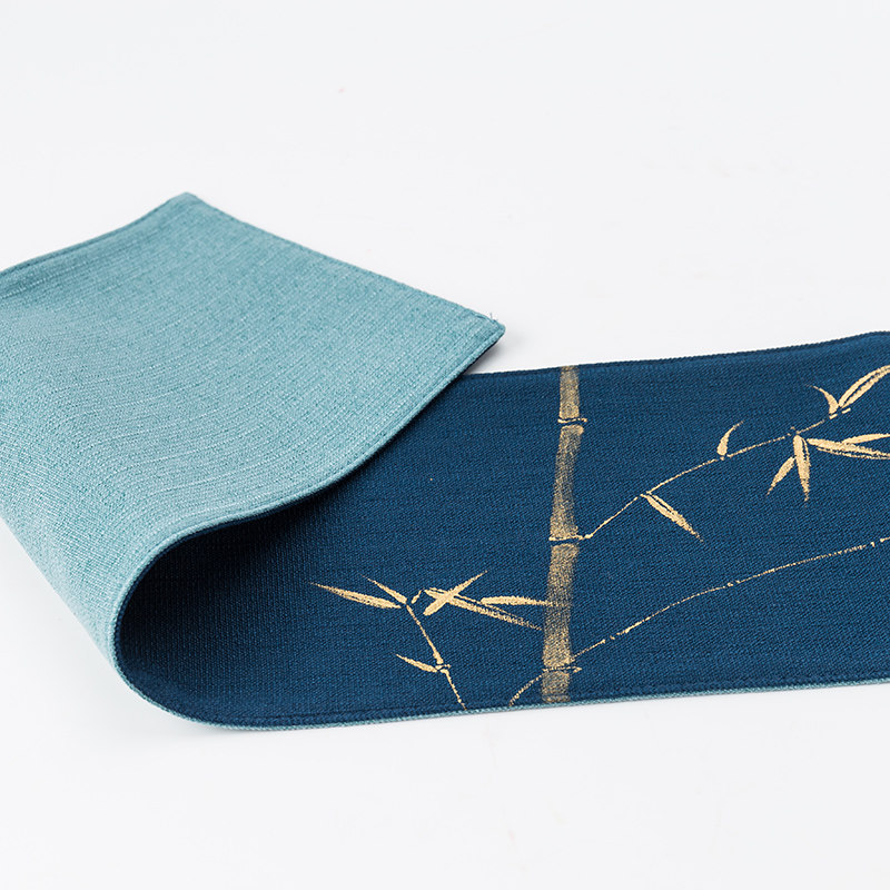 Tea mat linen Zen cloth art new Chinese style tea set accessories Chinese style tea cloth pad tea towel pad hand-painted table flag tea flag