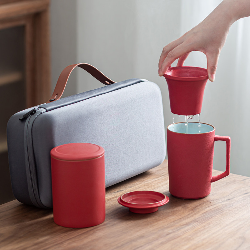 Minimalist with lid filtered tea cup office cup of tea cup ceramic cup portable travel tea tea leaf pot tea cup