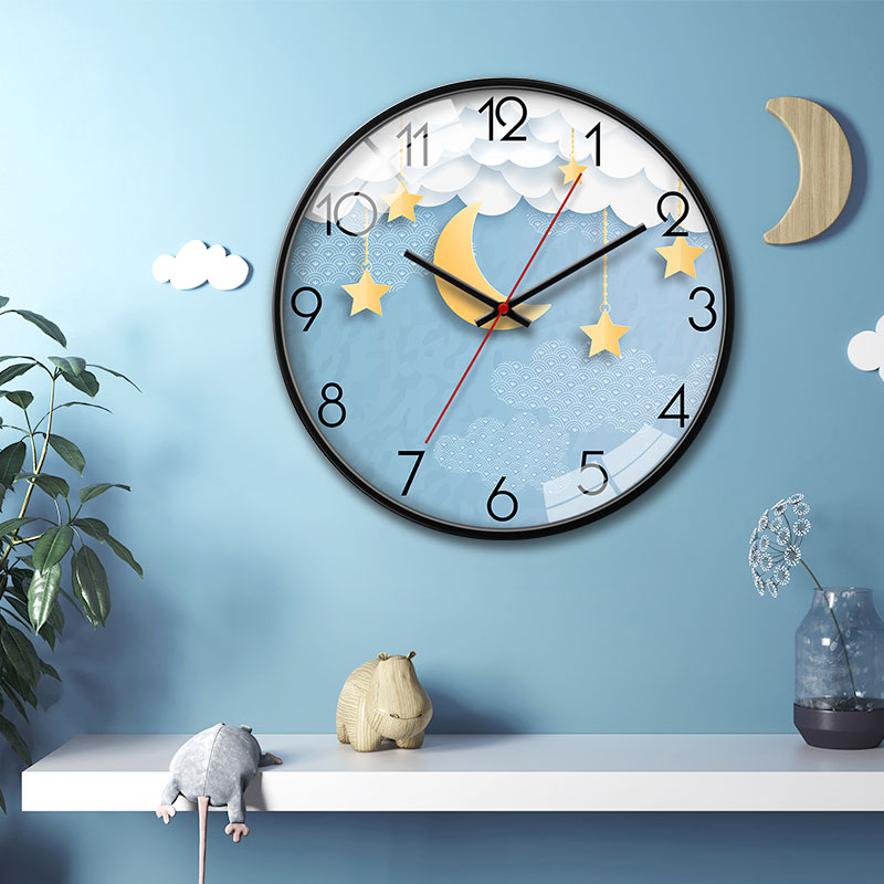 Watch clock Wall clock Living room home bedroom Cute fashion creative wall hanging simple modern Nordic art hanging watch