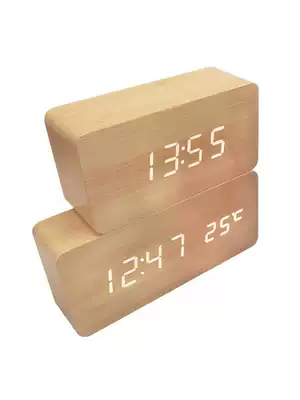 Creative electronic alarm clock students use bedroom mute bedside luminous intelligent simple Nordic style personality lazy person