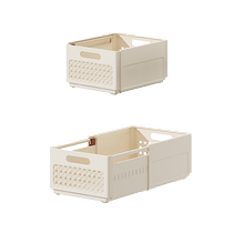 Clothes storage box home wardrobe for underwear and socks retractable folding storage basket layered clothing organization box