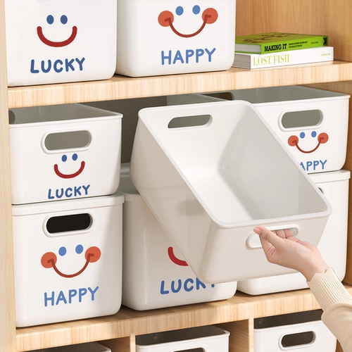 Настольная прямоугольная коробка для хранения, пластиковая игрушка, ящик для хранения
