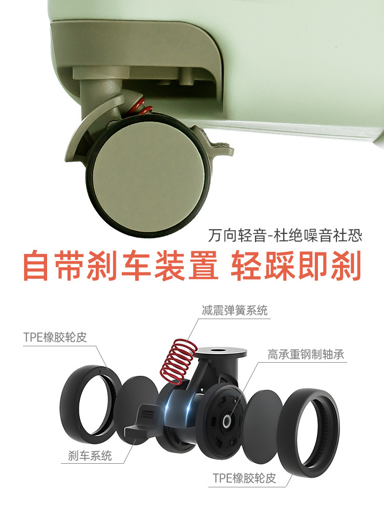 Ultra-Light Suitcase for Female Students, Large Capacity, New Model 24inch Zipper Password Travel Suitcase, 28inch Trolley Case for Men, Durable