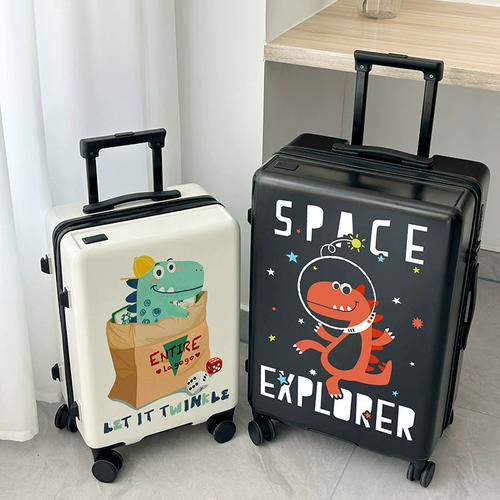 Мультяшный чемодан для мальчиков с сидением, 20 дюймов